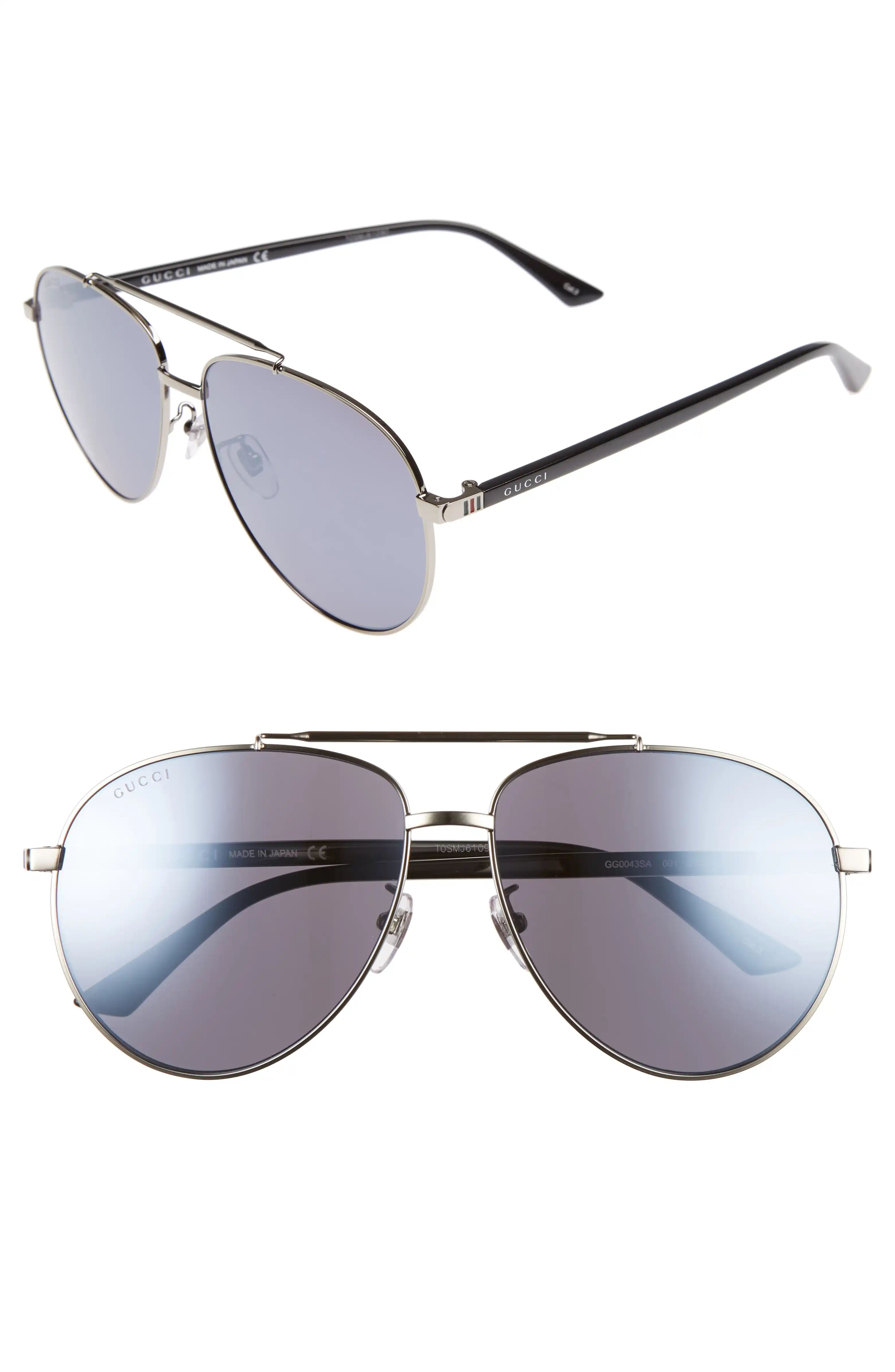Gucci 61mm Aviator Sunglasses | Nordstrom | Nordstrom
