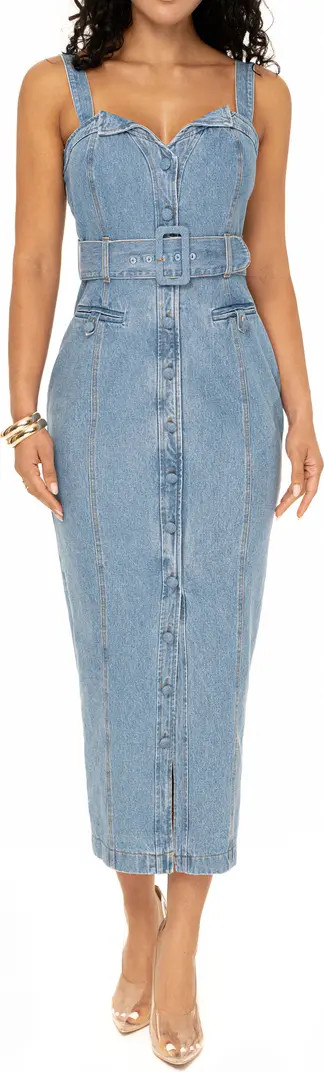 JLUXLABEL Celene Denim Maxi Dress | Nordstrom | Nordstrom