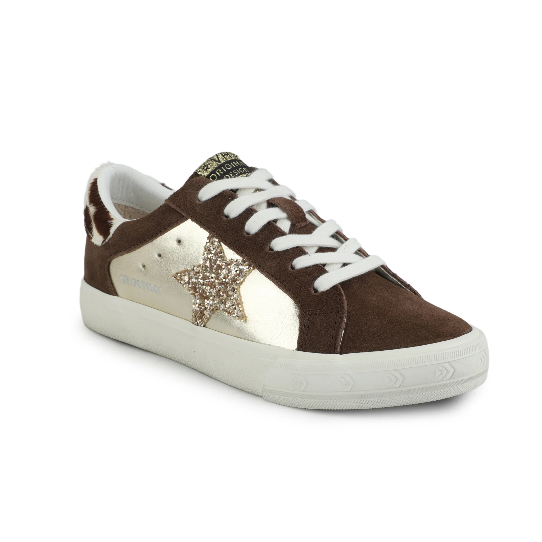 GRANDE - BROWN SUEDE/GOLD FOIL | Vintage Havana