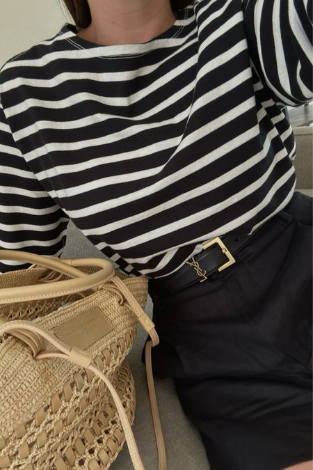 Summer outfit, linen shorts, woven bag



#LTKStyleTip #LTKItBag #LTKFindsUnder100