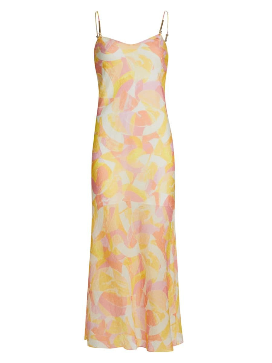 Marcella Abstract Voilé Midi-Dress | Saks Fifth Avenue (UK)