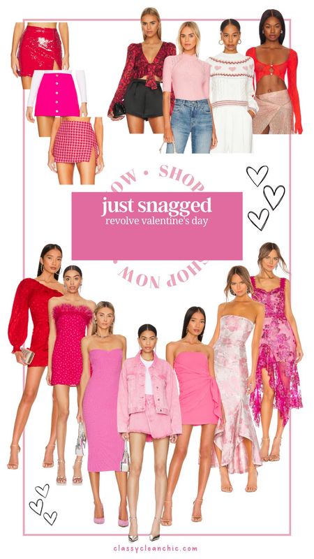 Revolve Valentine’s Day outfit galentines day red dress pink outfit date night 

#LTKSeasonal #LTKunder100 #LTKstyletip