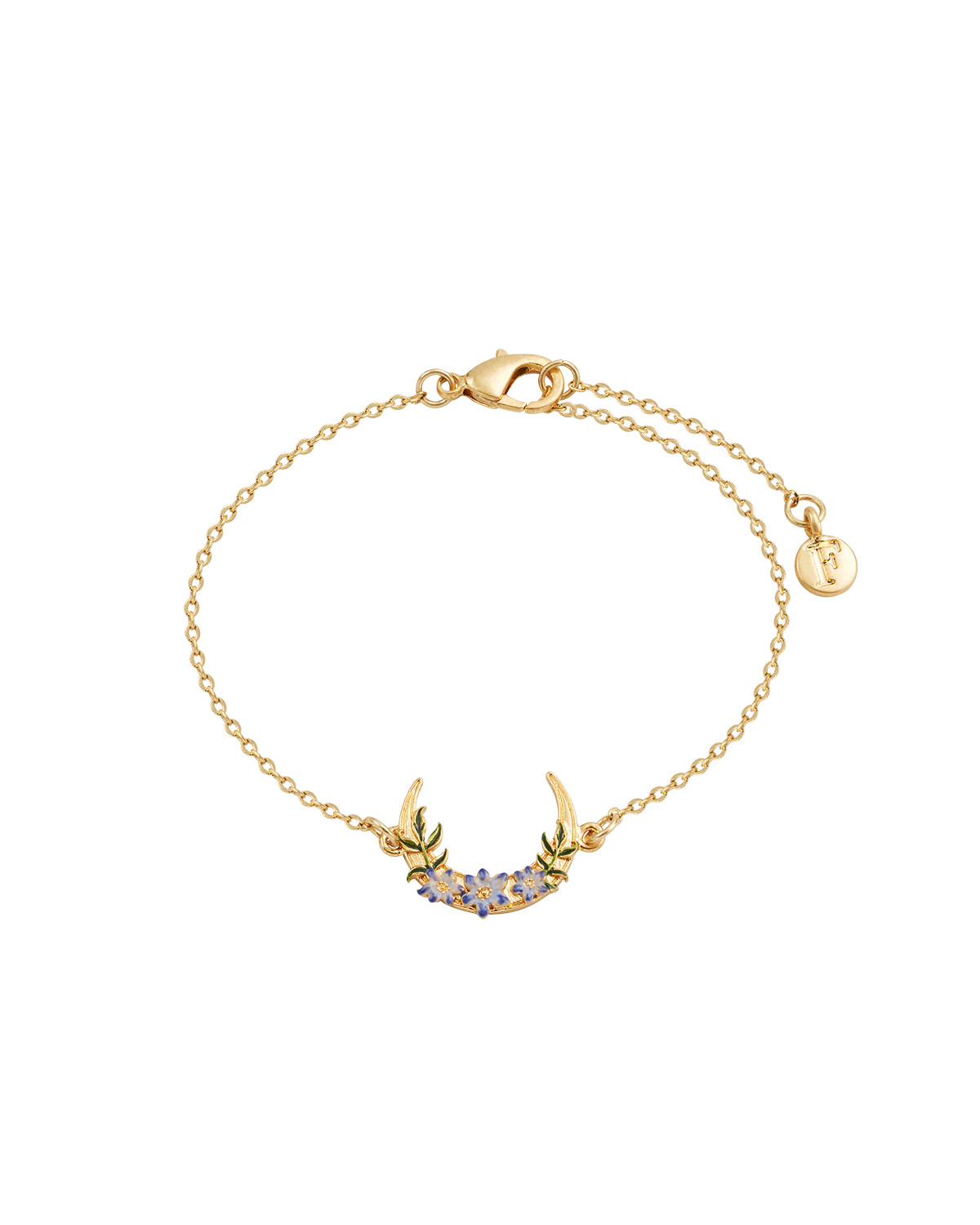 Gold Nightshade Moon Bracelet | Fable England