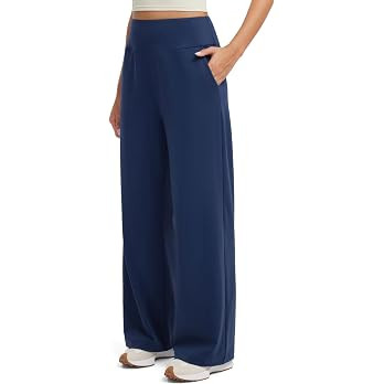 SUUKSESS Women Casual Wide Leg Pants 2025 High Waisted Lounge Work Pant with Pockets | Amazon (US)