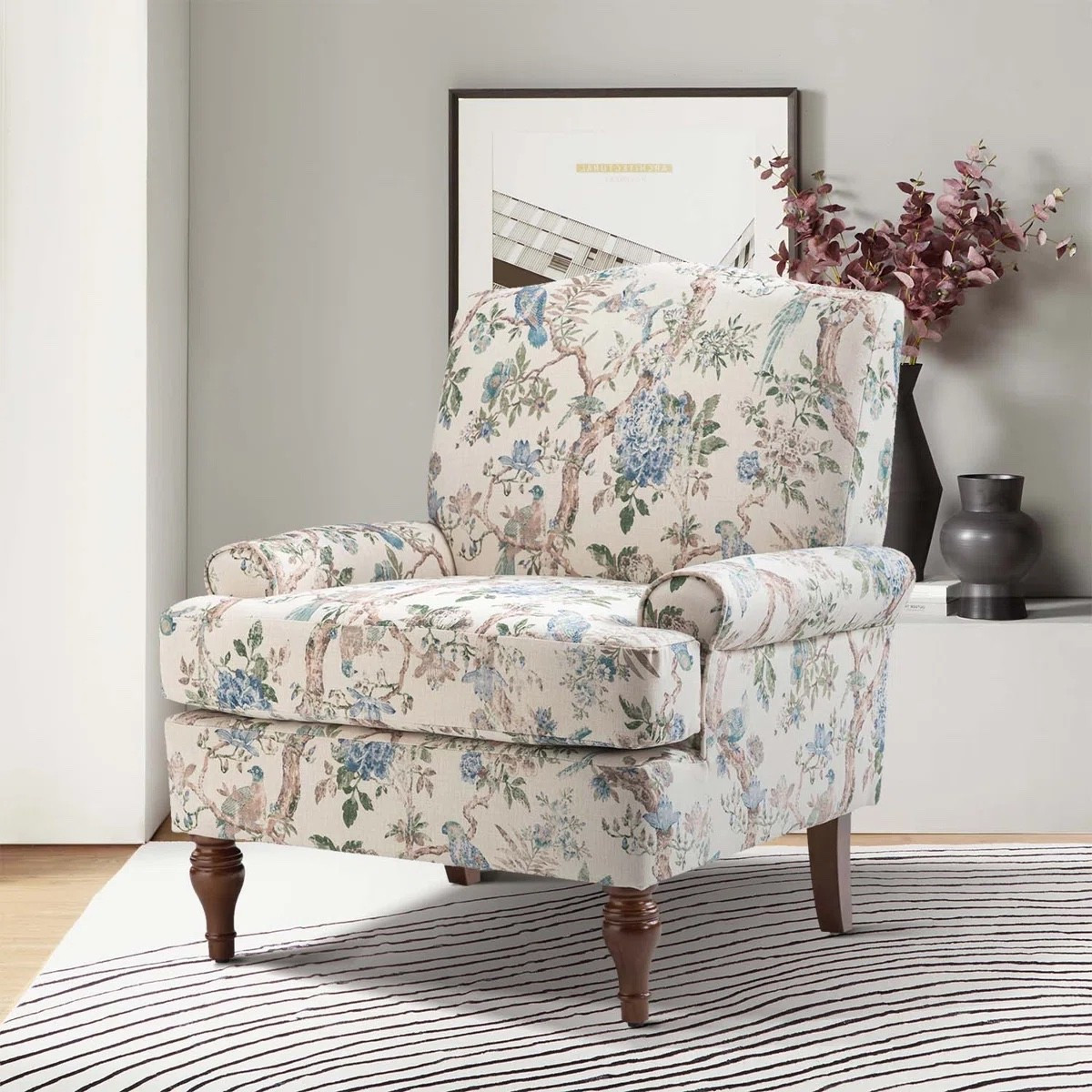 This traditional floral accent armchair is such a timeless statement piece — classic rolled arms, solid wood legs, and the prettiest vintage-inspired floral upholstery. It’s perfect for a living room corner, bedroom reading nook, or cozy sitting area.
✨ On sale right now — 56% off at Wayfair ✨
I’ve tagged the exact chair shown, plus similar floral and neutral armchairs if you’re looking for other options.


#LTKSaleAlert #LTKHome