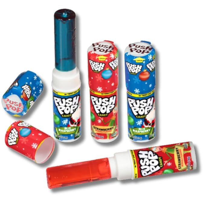 Christmas Edition Push Pops - Assorted Flavors - By Lyza's Sweets & Treats (Pack of 4) | Amazon (US)