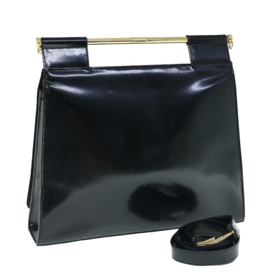 GUCCI Shoulder Bag Patent leather Black 001 1119 1731 Auth 62591  | eBay | eBay US