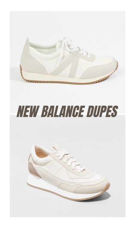 New Balance Inspired Sneakers at a dupe price. (I also added a few pairs of deeply discounted NB below since they are the same price as some of the dupes)!

FYI the Target “beige" sneakers appear a darker color in person than in the photos.

#LTKstyletip #LTKunder50 #LTKshoecrush