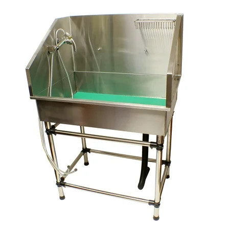 MiMu Pet Bath Dog Washing Station from Home with Back Splash and Faucet Assembly | Walmart (US)