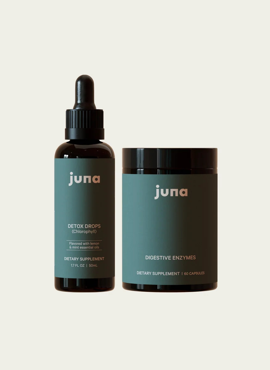 Detox + Debloat Digestive Enzymes and Detox Drops | Optimal Gut Health | Juna