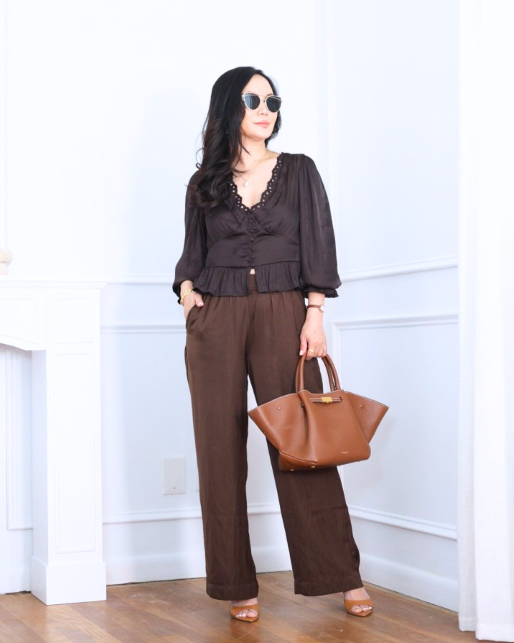 Eyelet peplum top from GAP paired with pull-on pants from LOFT — soft, feminine, and effortlessly comfortable while still looking put together. I’m 5’2, wearing size XS.

#LTKootd #LTKPetite #LTKOver40
