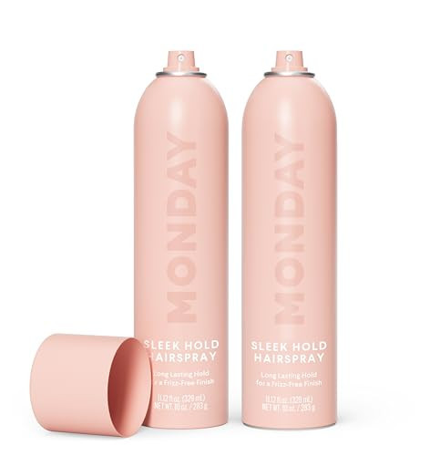 MONDAY HAIRCARE SLEEK HOLD Hairspray for long-lasting finish 10 oz (2 Pack) | Amazon (US)