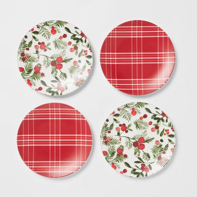 6.8" 4pk Melamine Appetizer Plates - Threshold™ | Target