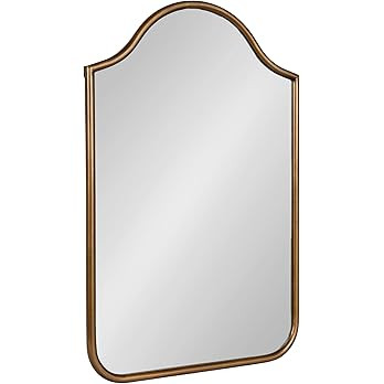 Kate and Laurel Fellows Scallop Arched Wall Mirror; 24 x 36; Antique Gold; Traditional Decorative... | Amazon (US)