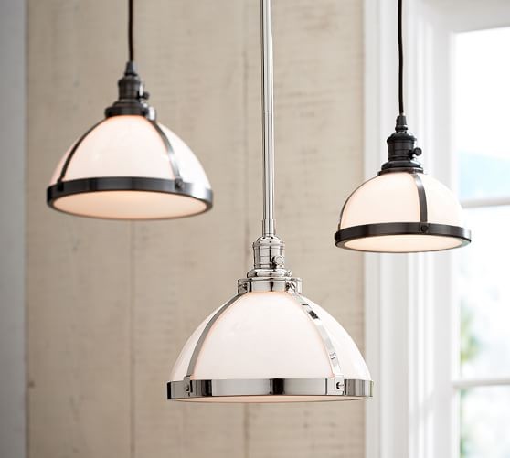 PB Classic Milk Glass Pendant | Pottery Barn (US)