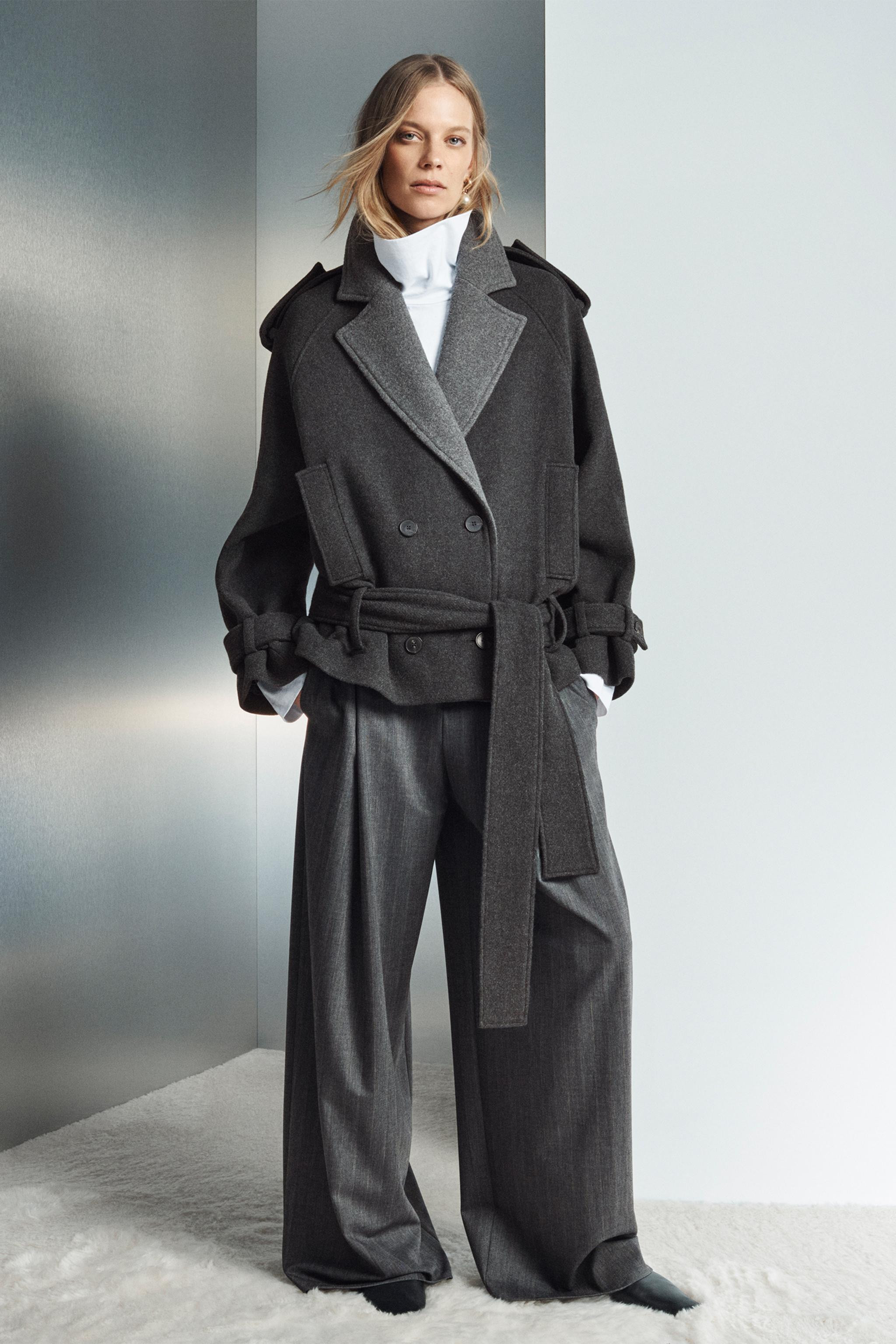 SHORT BELTED COAT ZW COLLECTION LIMITED EDITION | Zara UK