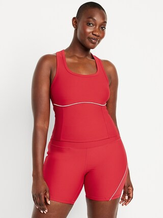 PowerSoft Racerback Cropped Shell Tank | Old Navy (US)