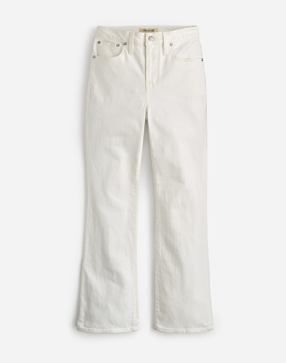 Curvy Kick Out Crop Jeans in Pure White | Madewell