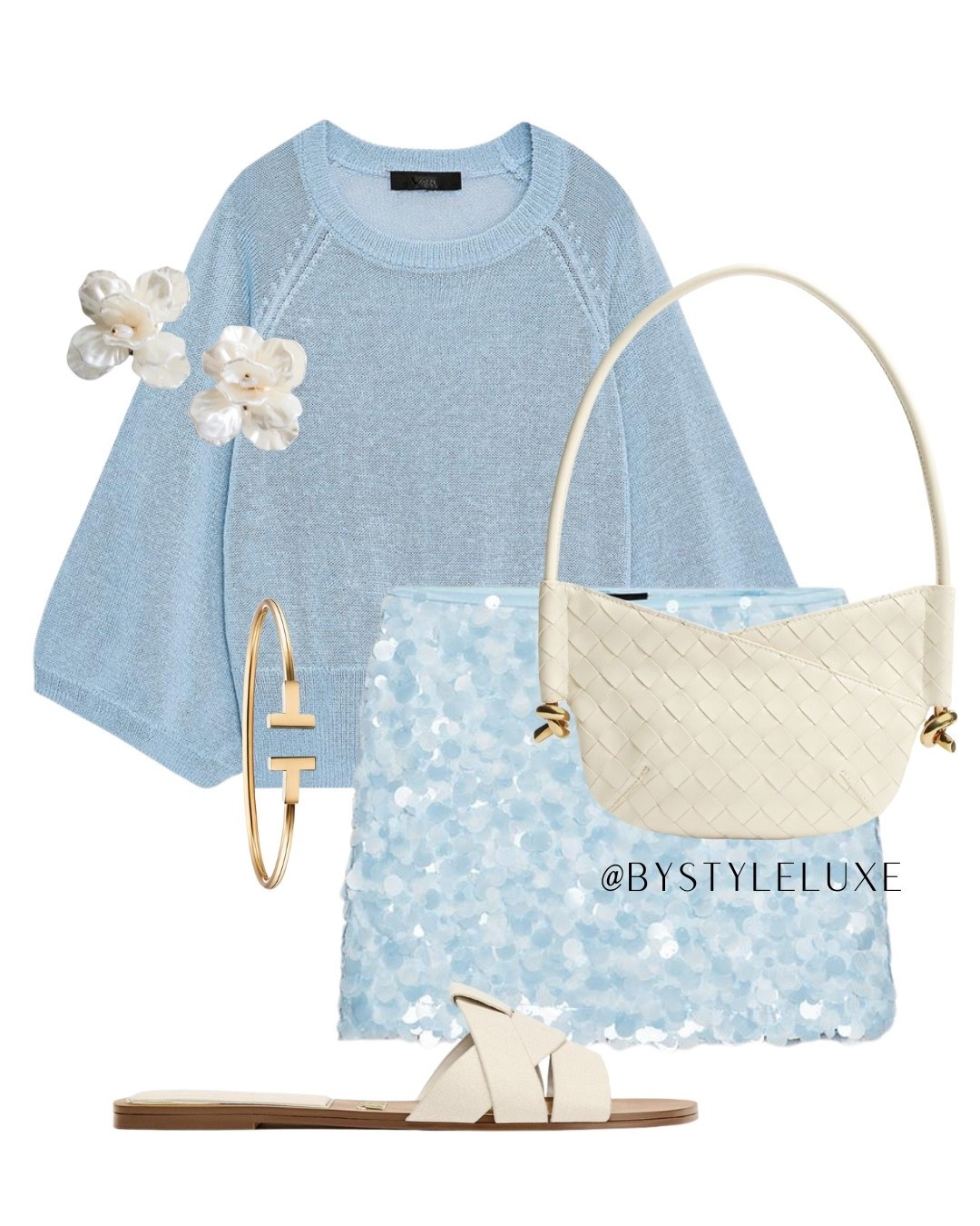 BLUE 🩵 - styling this gorgeous outfit for an evening holiday look with the viral sequin skirt from Zara 

#summeroutfit #holidayoutfit #sequin 

#LTKdatenight #LTKsummer #LTKshoes