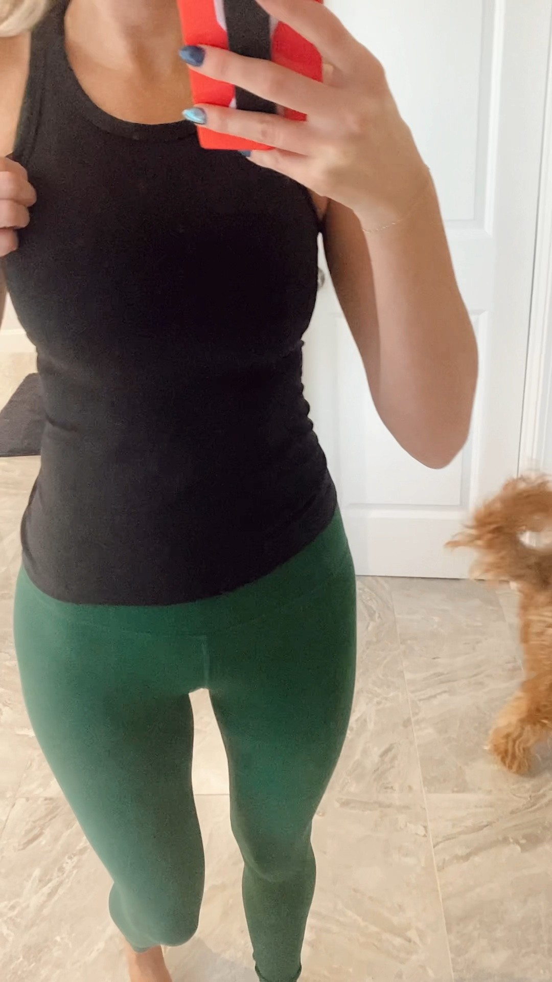 Lululemon waist length racer back tank  and align leggings 

#LTKunder100 #LTKfit