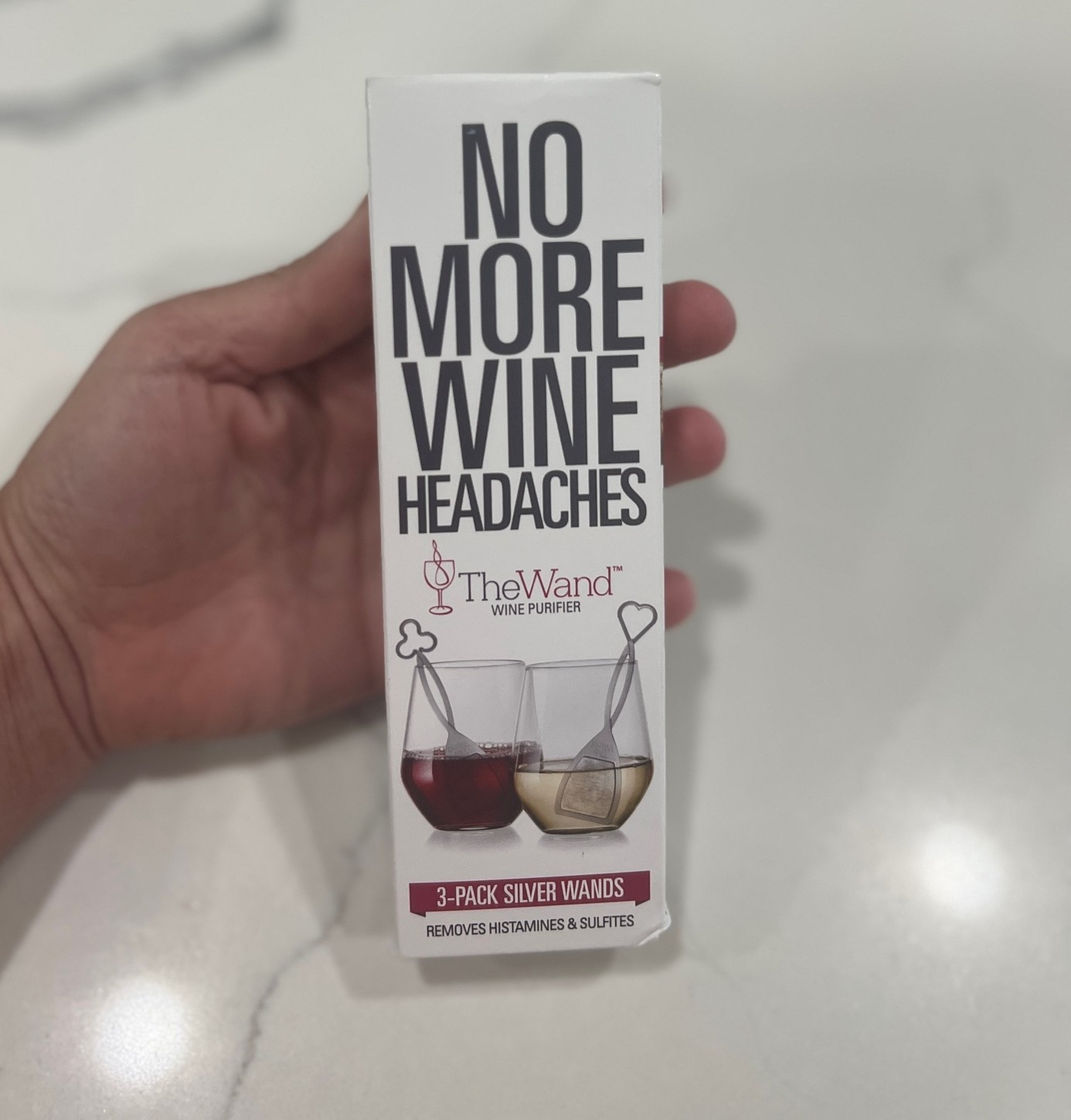 The Wand Wine Purifier

If you’ve ever woken up with a headache after a glass of wine, these are worth trying.

I’ve repurchased The Wand Wine Purifier multiple times. Simply stir one in your glass for a few minutes before drinking to help reduce sulfites and histamines. They’re individually wrapped, easy to travel with, and have become a staple in my kitchen.

The Wand Wine Purifier, wine purifier, sulfite remover, histamine remover, wine headaches, wine accessory, wine gadget, hostess gift, entertaining essentials, Amazon kitchen finds, wine lover, bar cart essentials, travel wine accessory.

#LTKfoodie #LTKHome #LTKdayinmylife