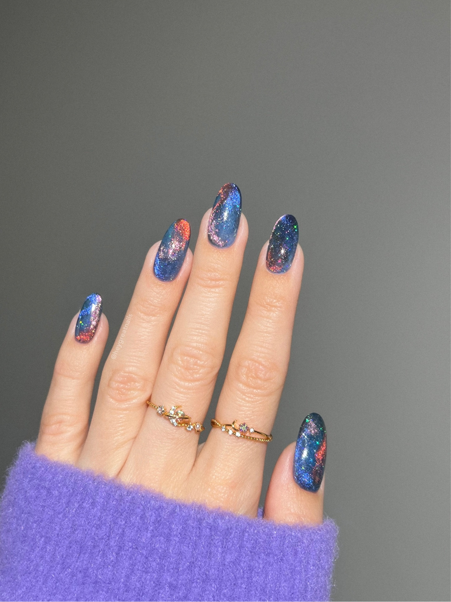 Mesmerized by these nails and rings 🧞‍♂️✨🧚‍♀️🌌

#LTKbeauty #LTKFind #LTKstyletip
