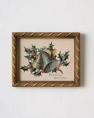 Vintage Christmas Greetings Framed Print | Magnolia