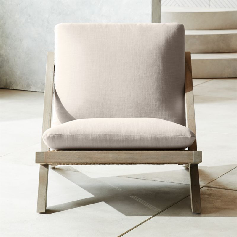 Lecco Teak Modern Outdoor Chair + Reviews | CB2 | CB2