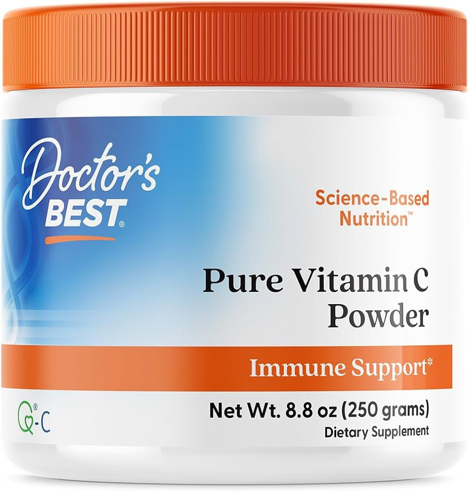 Doctor's Best Vitamin C Powder with Q-C, Healthy Immune System, Brain, Eyes, Heart and Circulatio... | Amazon (US)