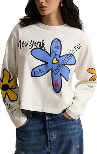 Floral Long Sleeve Graphic T-Shirt | Nordstrom