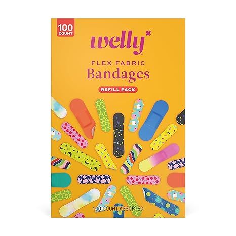 Welly Bravery Badge Value Pack | Adhesive Flexible Fabric Bandages | Assorted Shapes and Patterns... | Amazon (US)