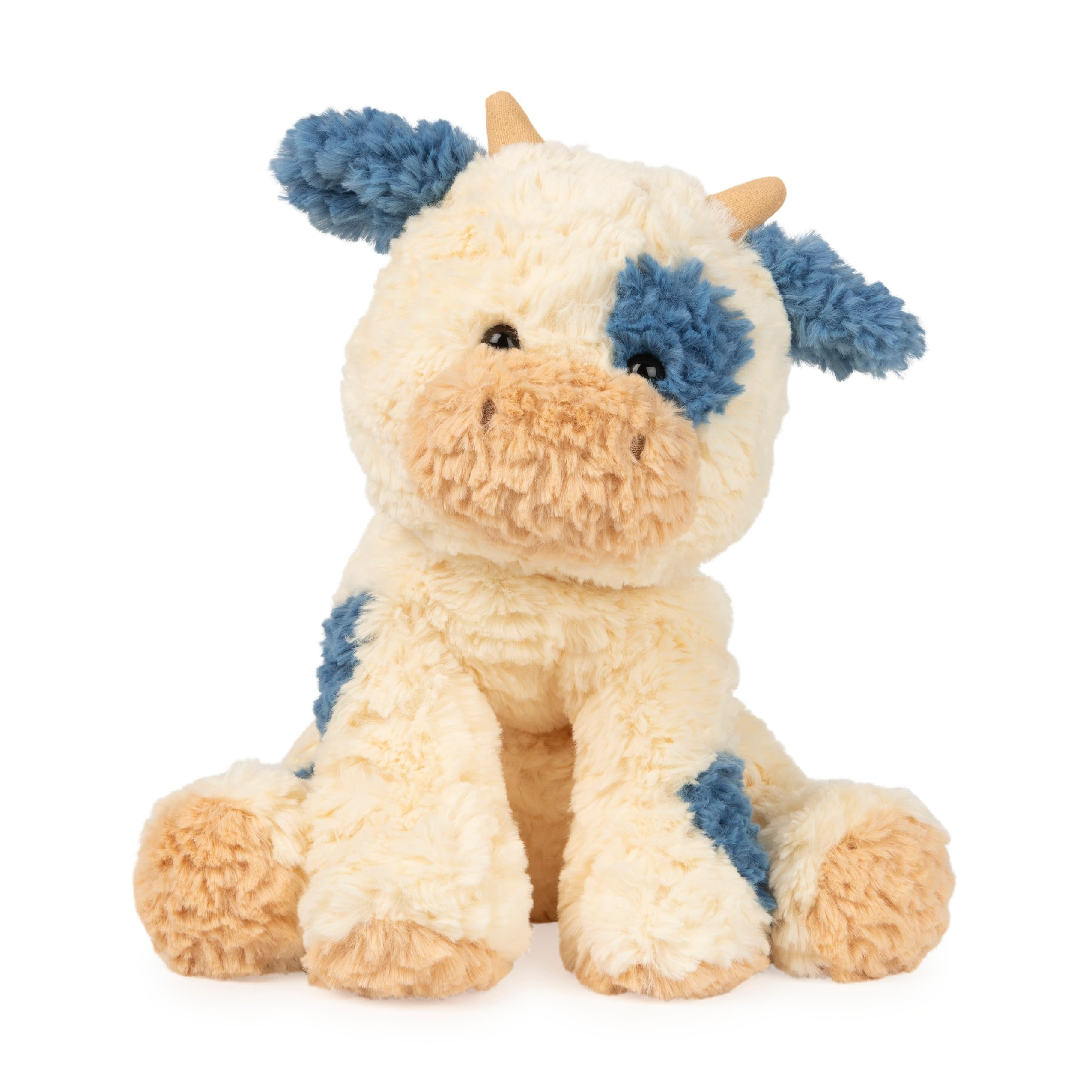GUND Cozys Collection Cow, Stuffed Animal for Ages 1 and Up, Spring Decor Plush Toy, Cream/Blue, ... | Amazon (US)