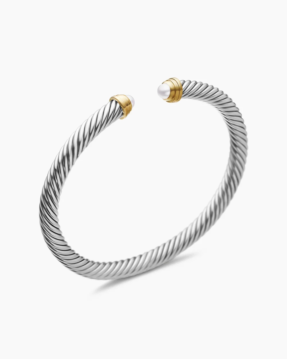 David Yurman | Classic Cable Bracelet in Sterling Silver with 14K Yellow Gold, 5mm | David Yurman