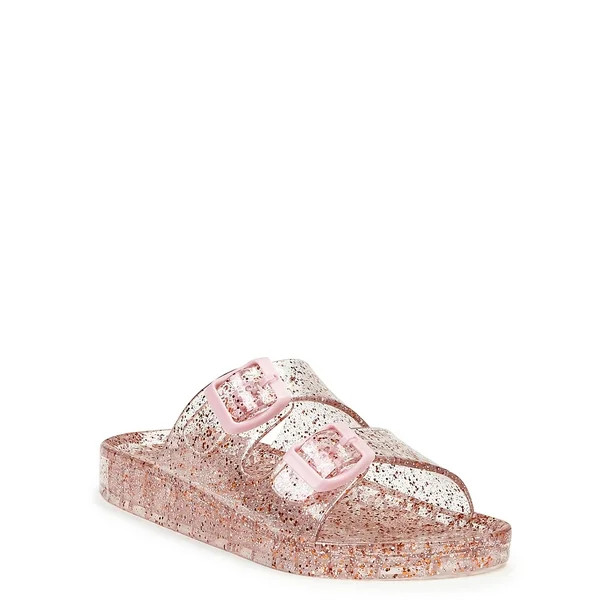 Wonder Nation Girls Jelly Sandals, Sizes 12-6 | Walmart (US)