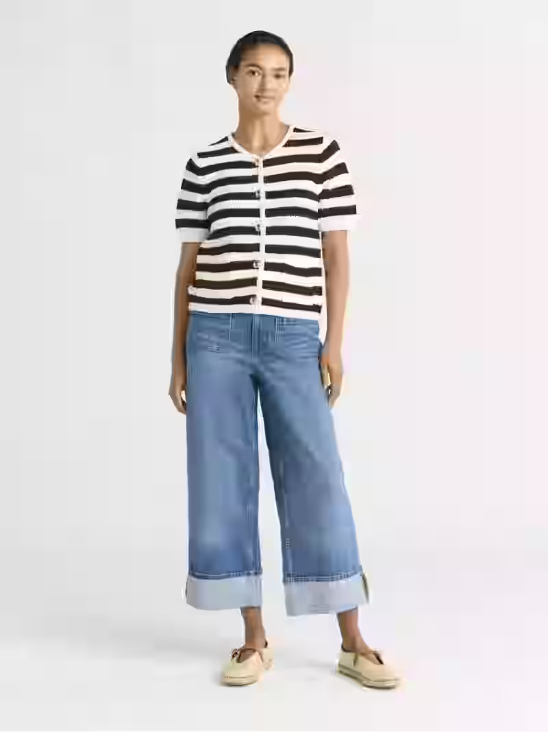 Free Assembly Women's and Women's Plus Crochet Cardigan Sweater, Lightweight, Size XS-4X - Walmar... | Walmart (US)