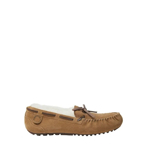 Fireside by Dearfoams Women's Moc Lace Hand Stitched Slippers - Walmart.com | Walmart (US)