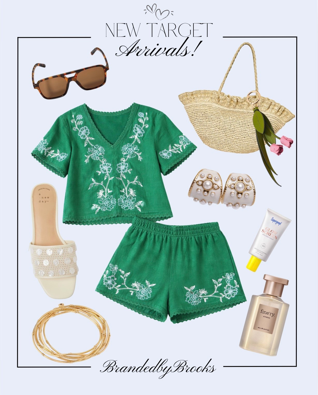 Target new arrivals are TOO good right now 💚✨ This green set is a dream, the perfume is so fresh, the accessories are giving effortless chic, and don’t even get me started on the cutest little shell shoes!! Run, don’t walk!!!

#LTKgrwm #LTKSeasonal #LTKSpringSale