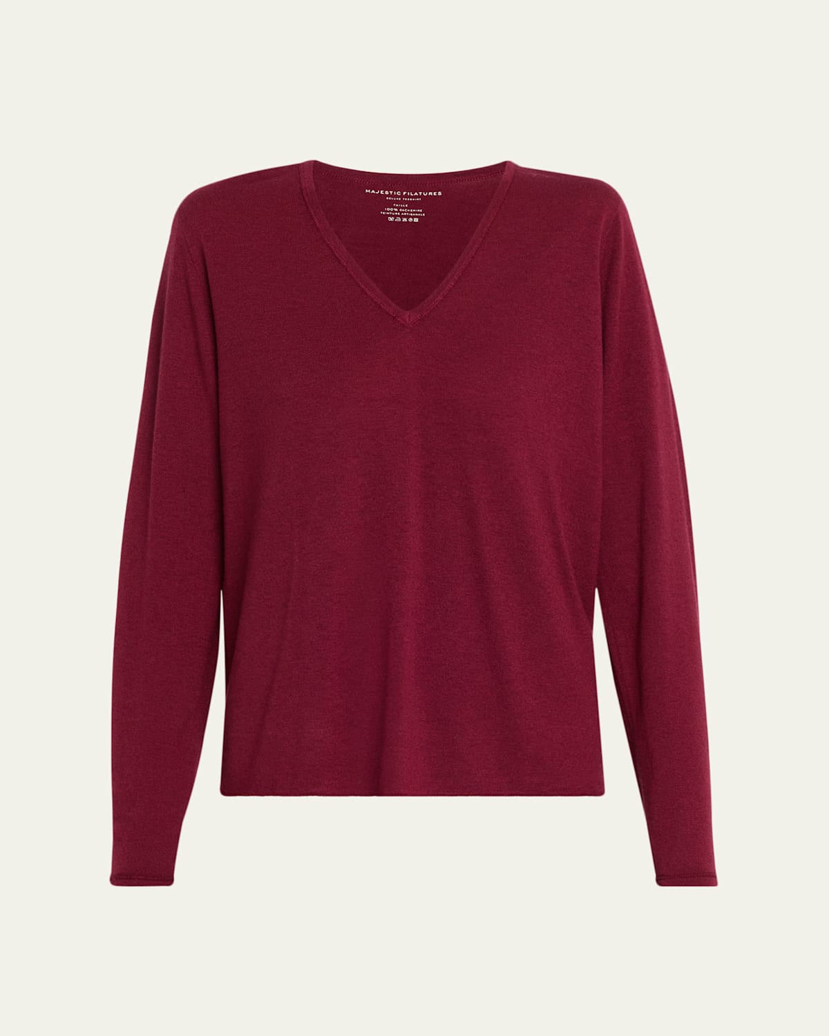 Machine Washable Cashmere V-Neck Pullover | Bergdorf Goodman