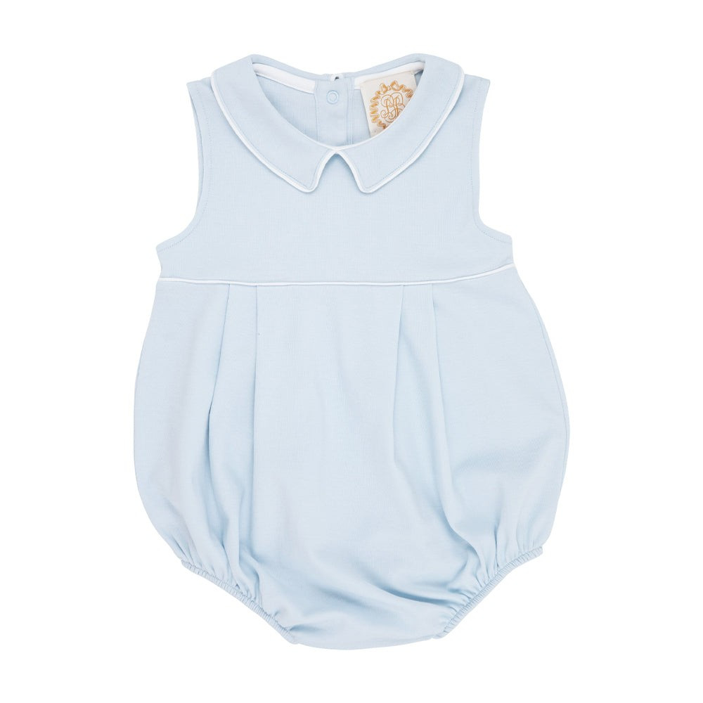 Sleeveless Bradford Bubble - Buckhead Blue with Worth Avenue White | The Beaufort Bonnet Company