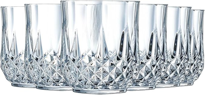 Cristal d'Arques Paris Longchamp Collection 6 Low Kwarx Glasses 32cl – Shine, Transparency and ... | Amazon (US)