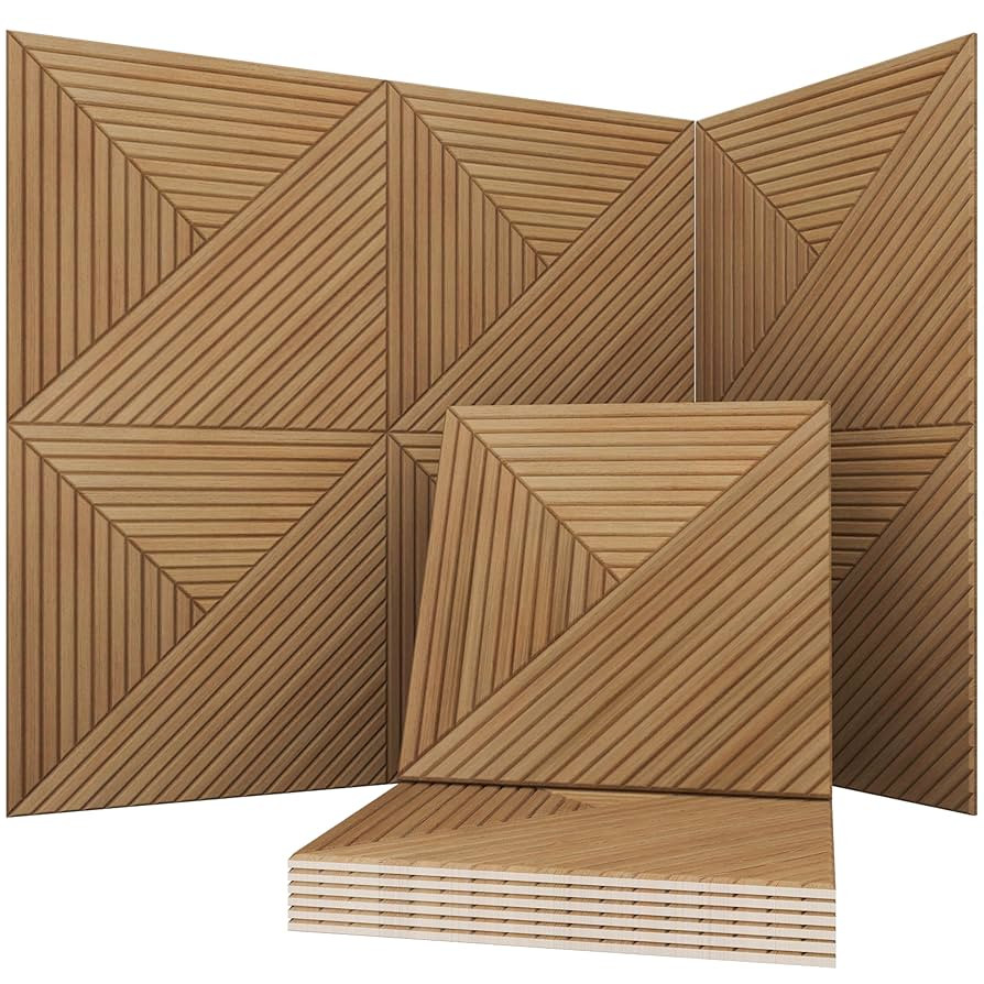Acoustical Wall Panels, 6-Piece 23.62 X 23.62 Inches Art Acoustic Panels, Decorative Acoustic Pan... | Amazon (US)