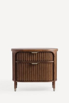 The Isla 27" Fluted-Wood Nightstand | Anthropologie (US)