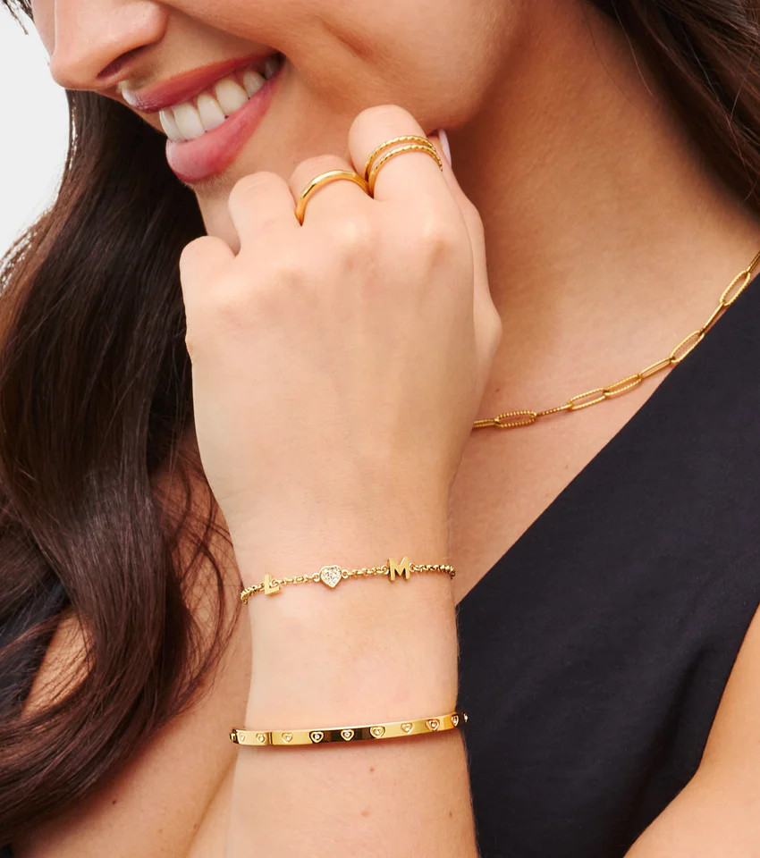 Made Mine Charm Bracelet (Gold) | Abbott Lyon