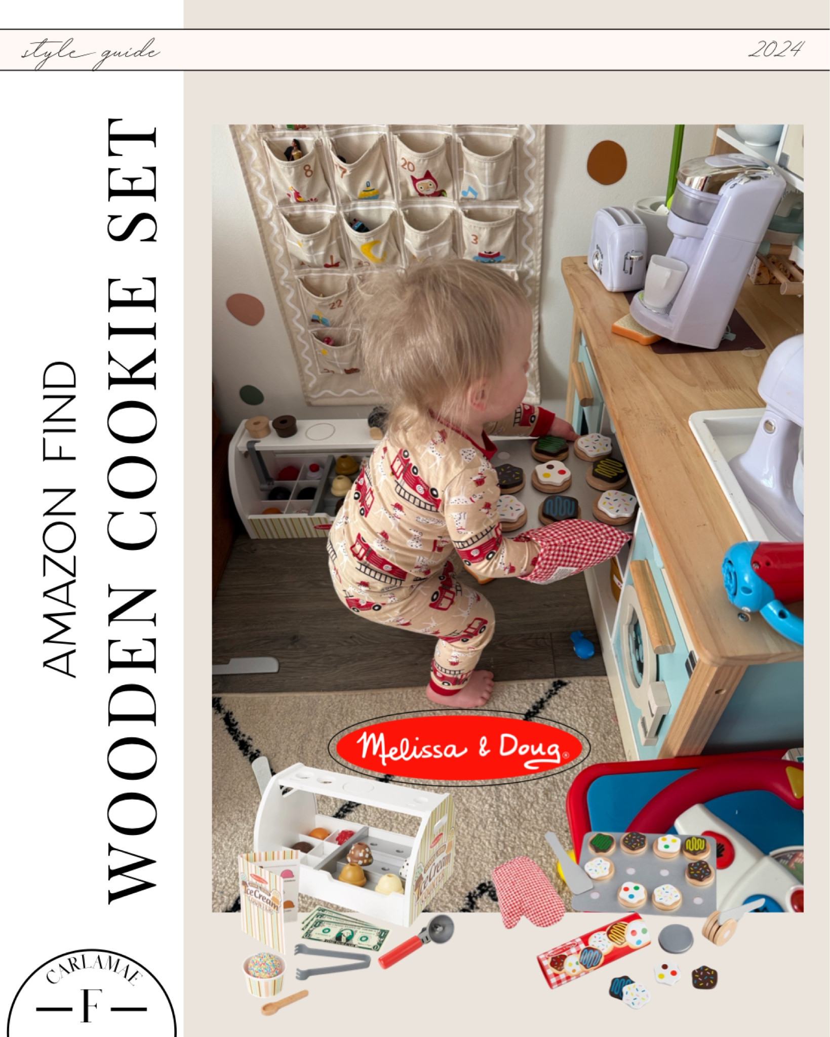 Wooden toddler toys, Melissa and Doug toys, ice cream play set, cookie play set, Montessori toys, independent play, toddler toys, kids toys, playroom toys 

#LTKKids #LTKBaby #LTKFindsUnder50