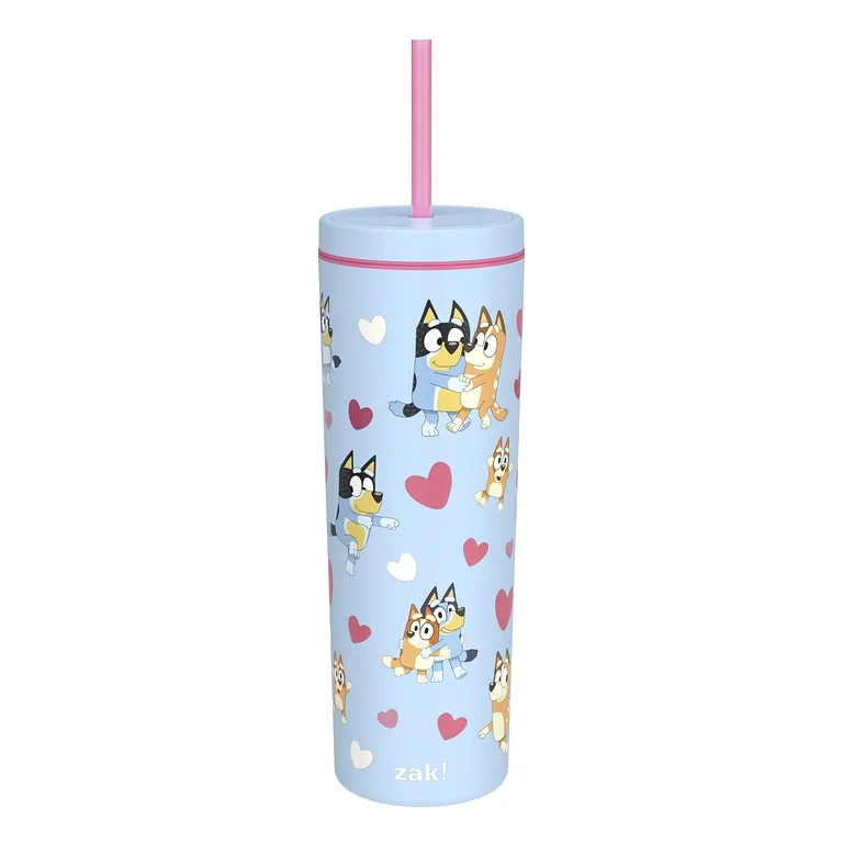 Zak Designs 23oz Bluey Durable Plastic Bravo Tumbler with Straw | Walmart (US)