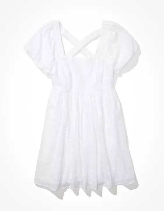 AE Puff-Sleeve Mini Dress | American Eagle Outfitters (US & CA)