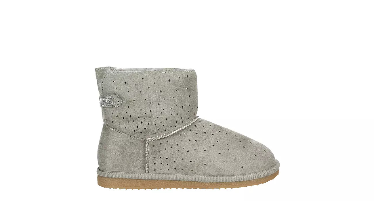 Eva & Zoe Womens Gleam Fur Boot - Grey | Rack Room Shoes