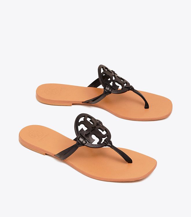 Tory Burch Miller Square-toe Sandal, Leather | Tory Burch US