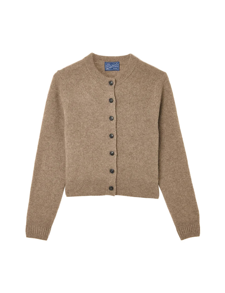 Jura Cardigan: Yak Wool, Coffee | With Nothing Underneath