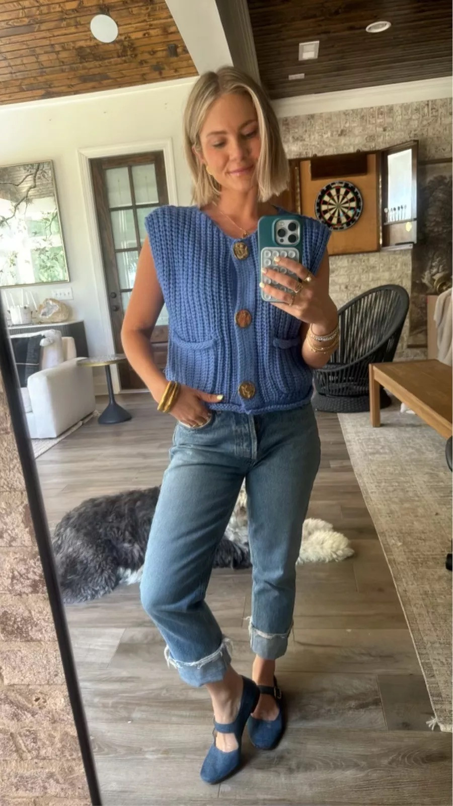Outfit Roundup! Fall outfit, sweater vest, ballet flats

#LTKStyleTip #LTKShoeCrush